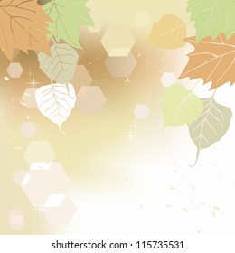 Leaf, autumn - vector background