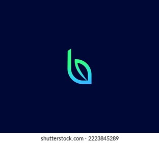 Leaf B Letter Logo Vector Template Abstract Monogram Symbol. Usable for Business sport, technology, fashion, digital And future creative logo
