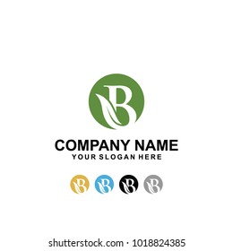 leaf B logo vector