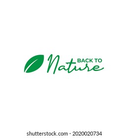 Back To Nature Logo Images Stock Photos Vectors Shutterstock