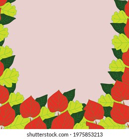 leaf background beautiful color frame background