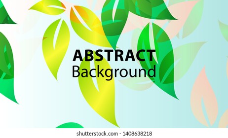 leaf background colorful pattern - vector illustration