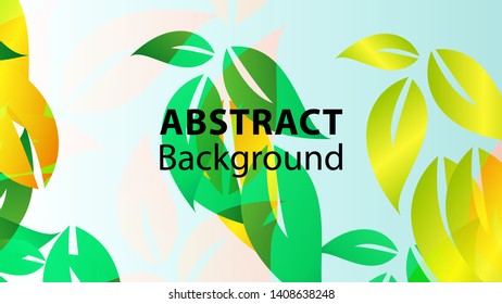 leaf background colorful pattern - vector illustration