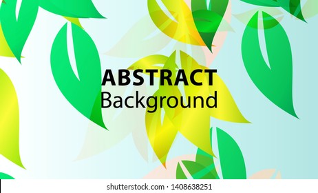 leaf background colorful pattern - vector illustration