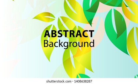 leaf background colorful pattern - vector illustration