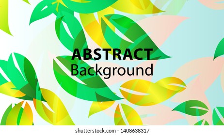 leaf background colorful pattern - vector illustration