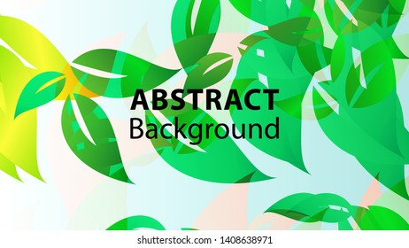 leaf background colorful pattern - vector illustration