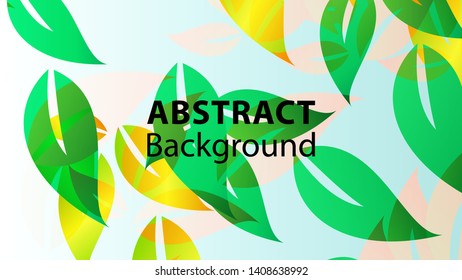 leaf background colorful pattern - vector illustration