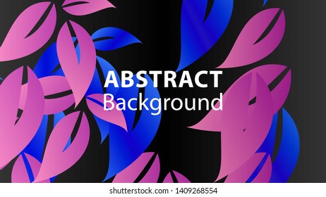 leaf background colorful pattern - vector illustration