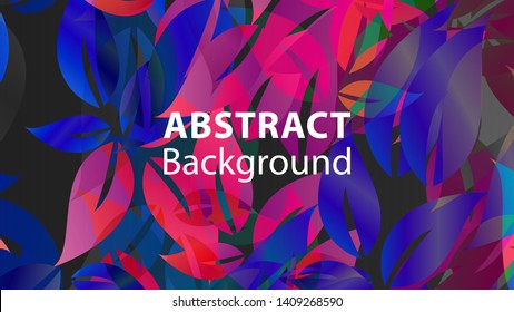 leaf background colorful pattern - vector illustration