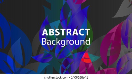 leaf background colorful pattern - vector illustration