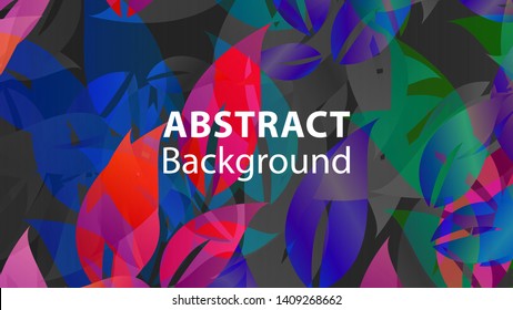 leaf background colorful pattern - vector illustration