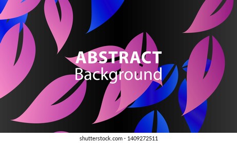 leaf background colorful pattern - vector illustration