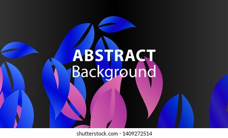 leaf background colorful pattern - vector illustration