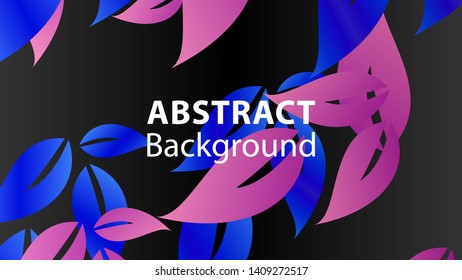 leaf background colorful pattern - vector illustration