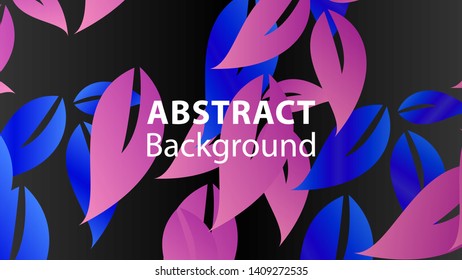 leaf background colorful pattern - vector illustration