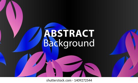 leaf background colorful pattern - vector illustration