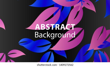 leaf background colorful pattern - vector illustration