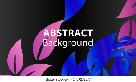 leaf background colorful pattern - vector illustration