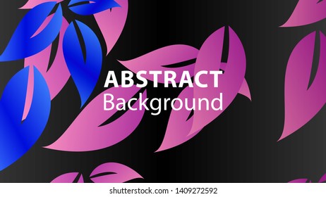 leaf background colorful pattern - vector illustration