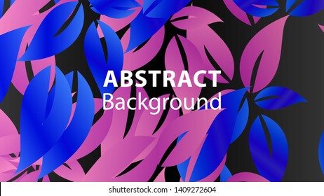 leaf background colorful pattern - vector illustration