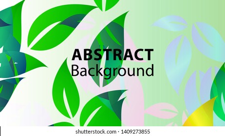 leaf background colorful pattern - vector illustration