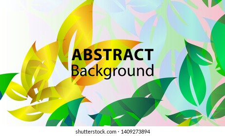 leaf background colorful pattern - vector illustration