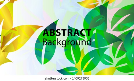 leaf background colorful pattern - vector illustration