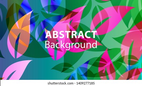 leaf background colorful pattern - vector illustration leaf background colorful pattern - vector illustration