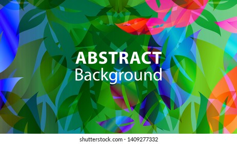 leaf background colorful pattern - vector illustration