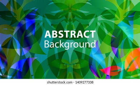leaf background colorful pattern - vector illustration