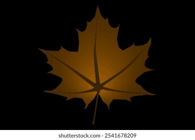 leaf for background and creating different bright autumn backgrounds. One autumn leaf on a transparent background. Use transparency mode