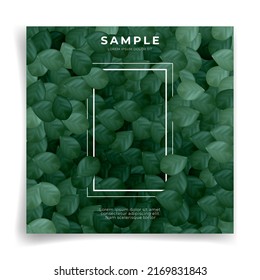 The leaf background feels natural and fresh for your product. Background template is simple and look clean make your product luxury and elegant.