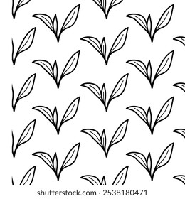 leaf background. flat illustration leave background pattern background. leaves pattern wallpaper. leaf seamless pattern background.