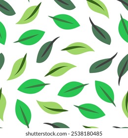 leaf background. flat illustration leave background pattern background. leaves pattern wallpaper. leaf seamless pattern background.