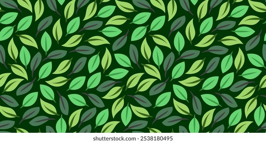 leaf background. flat illustration leave background pattern background. leaves pattern wallpaper. leaf seamless pattern background.