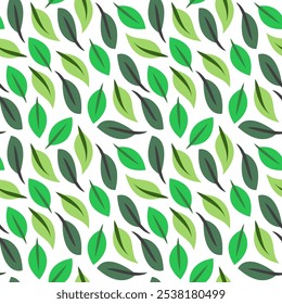 leaf background. flat illustration leave background pattern background. leaves pattern wallpaper. leaf seamless pattern background.