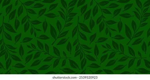 leaf background. flat illustration leave background pattern background. leaves pattern wallpaper. leaf seamless pattern background.
