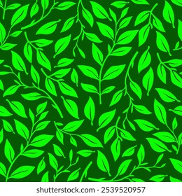 leaf background. flat illustration leave background pattern background. leaves pattern wallpaper. leaf seamless pattern background.