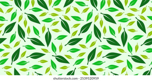 Fondo de la hoja. Ilustración plana Dejar fondo patrón de fondo. Fondo de pantalla de patrón de hojas. fondo de patrón transparente de hojas.