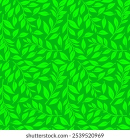 Fondo de la hoja. Ilustración plana Dejar fondo patrón de fondo. Fondo de pantalla de patrón de hojas. fondo de patrón transparente de hojas.