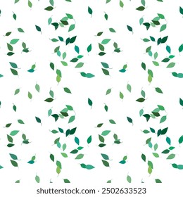 Blatthintergrund, florales Design, Hintergrund Sommer, Blatt einzeln, nahtloses Muster, Vektor-Hintergrund, Vektordesign, floraler Vektor, Ornament-Muster, Muster-Hintergrund