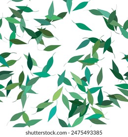 Fondo de hoja. Patrón de Vector ornamental floral. Diseño sin costuras deja textura.