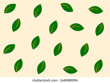 leaf background with green color.vector ilustration eps 10