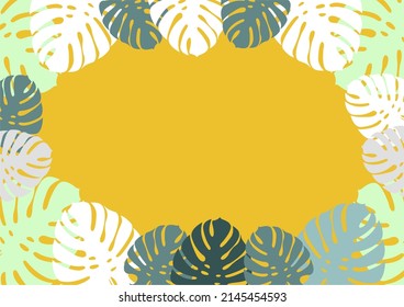 leaf background image Use leaf shapes and use a yellow background.
