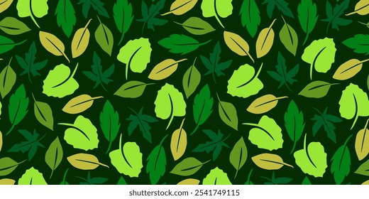 leaf background. leaves pattern background. green leaves pattern background.	