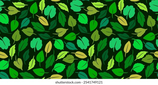 leaf background. leaves pattern background. green leaves pattern background.	