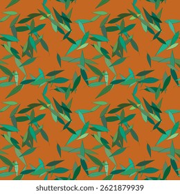 Fundo de folha, vetor de ornamento, fundos da natureza, vetor sem costura, verão de fundo, padrão floral, formas vetoriais, padrão ornamental, fundos vetoriais, forma de folha, textura de folha