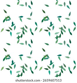 Fundo de folha, padrão ornamental, vetor padrão sem costura, vetor de folhas, vetor de ornamento, fundo sem costura, papel de parede sem costura, fundo abstrato, textura sem costura, folhas isoladas