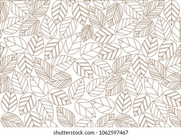 Leaf Background Pattern.- Tree, Tropical Climate, Summer, Plant, Springtime